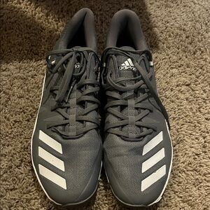 Adidas Men's Athletic Training Charcoal and White Athletic Shoes